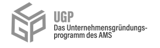 Logo vom Unternehmensgründungsprogramm AMS